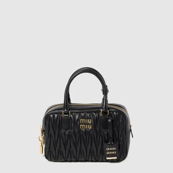 미우미우 여성 아르카디 마테라쎄 가죽 백 - Miumiu Womens Arcadi Mate… - 1