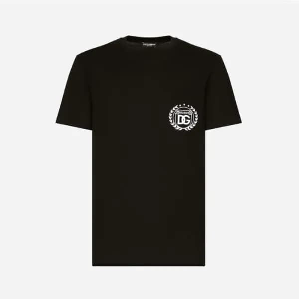 돌체앤가바나 남성 라운드 반팔 티셔츠 - Dolce&Gabbana Mens Round Ts… - 1