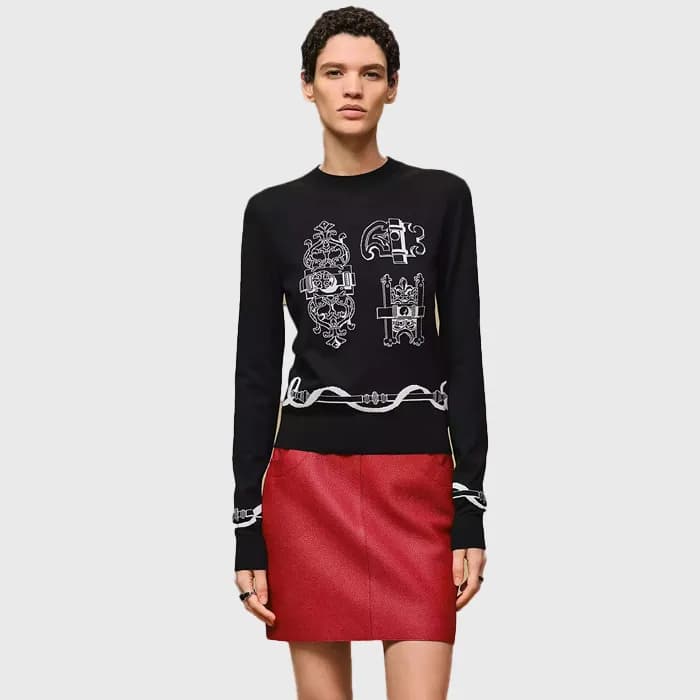 에르메스 여성 라운드 스웨터 - Hermes Womens Round Knitwear - h… - 1