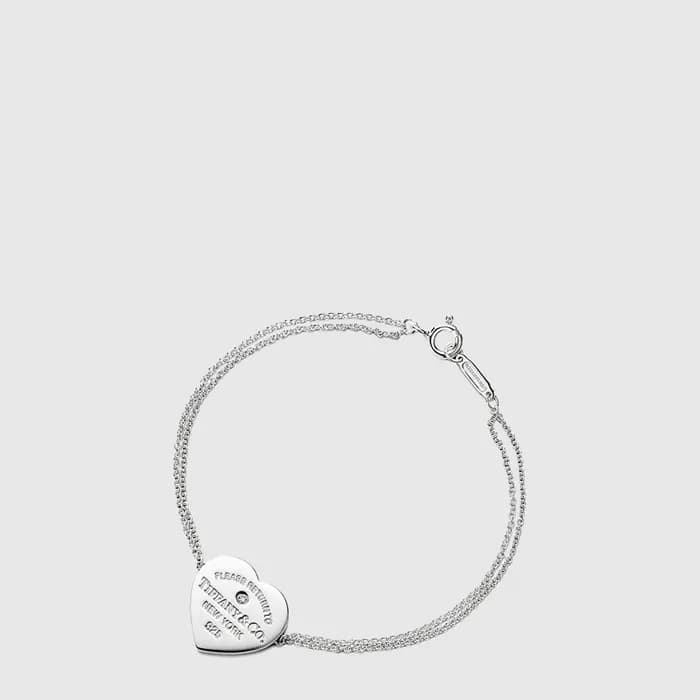 티파니 여성 하트 태그 비드 팔찌 - Tiffany & Co Womens Heart Tag Bead Bracelet - acc9029x - 1