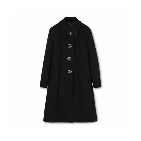 구찌 여성 더블 G 울 코트 - Gucci Womens Double G Wool Coat - guc17296x
