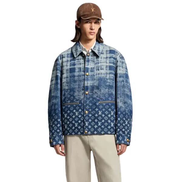 루이비통 남성 데님 자켓 - Louis vuitton Mens Denim Jacket - lvc17308x - 1