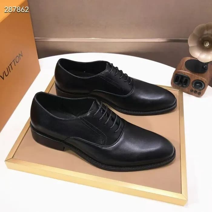 루이비통 블랙 남성용 구두 lv0007x - Louis Vuitton Black Mens … - 1
