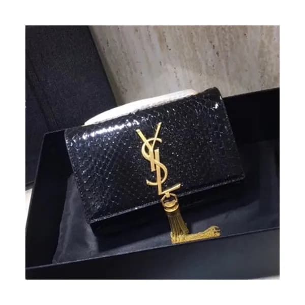 Saint Laurent Women Tassel Mini Chain Satchel Shou… - 1