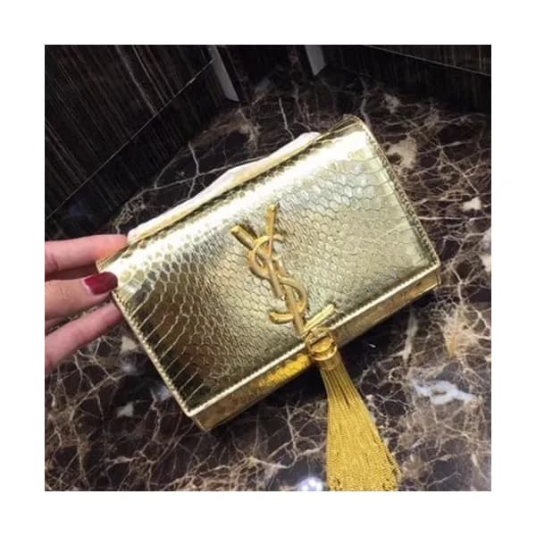 Saint Laurent Women Tassel Mini Chain Satchel Shou… - 1