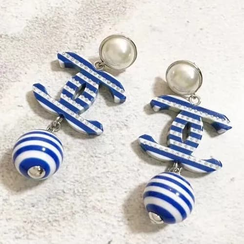 CHANEL White Gold Earring - 샤넬 여성용 18k도금 화이트 골드… - 1