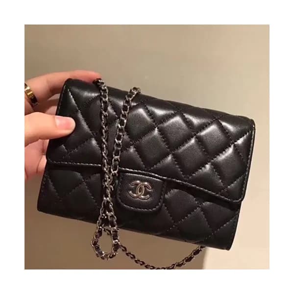 Chanel WOC Chain Cross Bag,15CM - 샤넬 WOC 체인 크로스백,C… - 1