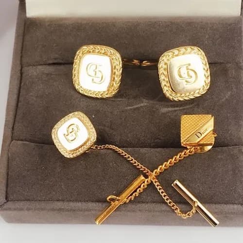 DIOR MENS YELLOW GOLD CUFFS - 디올 남성용 18k도금…