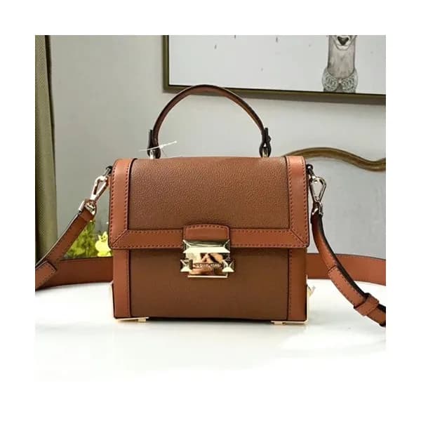 Michael Kors Leather Janey Tote Shoulder Bag, 19CM… - 1