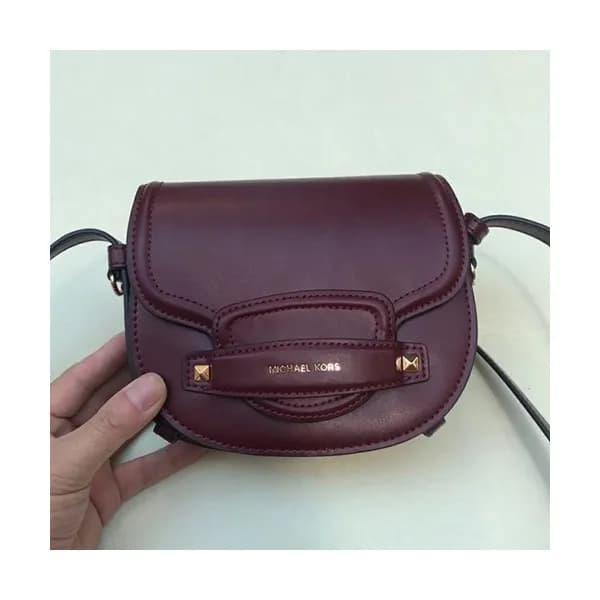 Michael Kors 2019 Leather Saddle Shoulder Bag, 17.… - 1