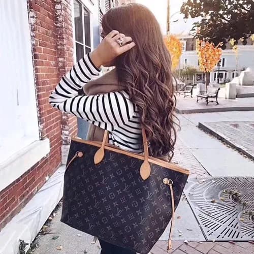 Louis Vuitton Never Full Monogram Tote Shoulder Sh… - 1