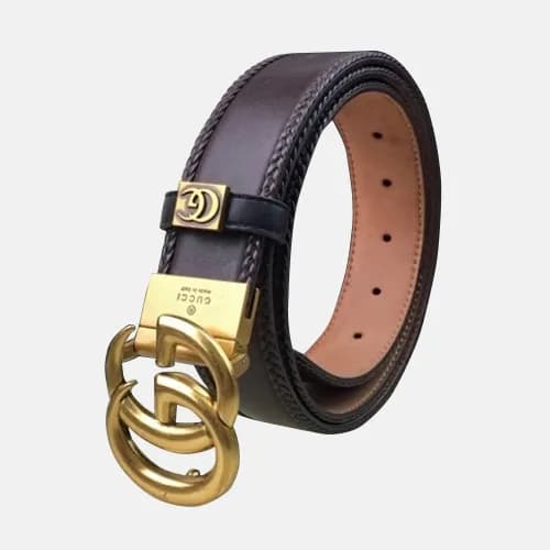 Gucci 2019 Mens Signature GG Steel Buckle Leather … - 1