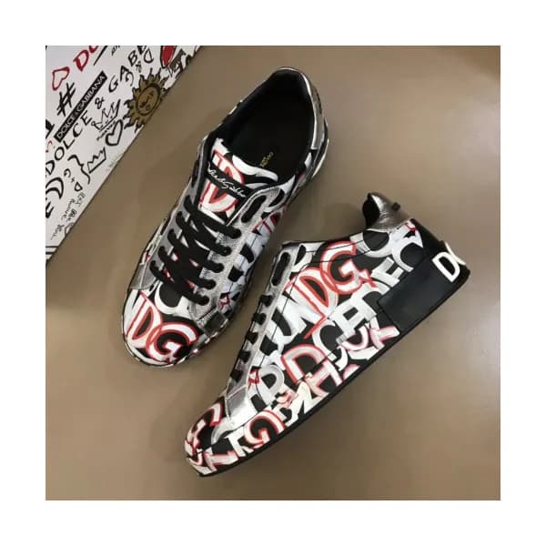 [커스텀급]Dolce&Gabbana 2019 Mens Calfskin Graffit Sne… - 1