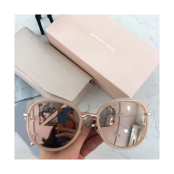 Support light 2019 Womens Trendy Metal Frame Eyewe…