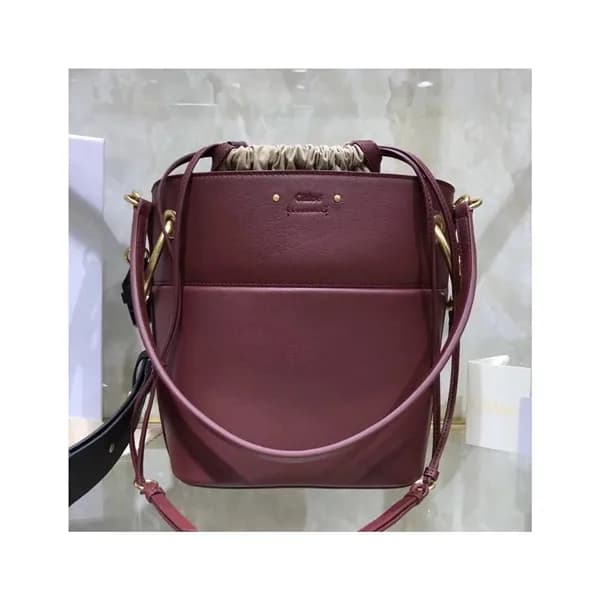 Chole 2019 Roy Leather Bucket Tote Shoulder Bag, 2… - 1