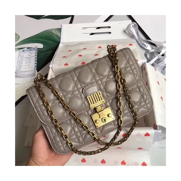 Dior 2019 Addict Leather Chain Shoulder Bag ,24CM … - 1