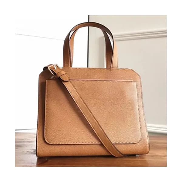 Valextra 2019 Passepartout Leather Tote Shoulder B… - 1