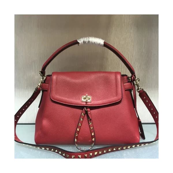 Valentino 2019 Leather Twiny Rockstud Tote Shoudle… - 1