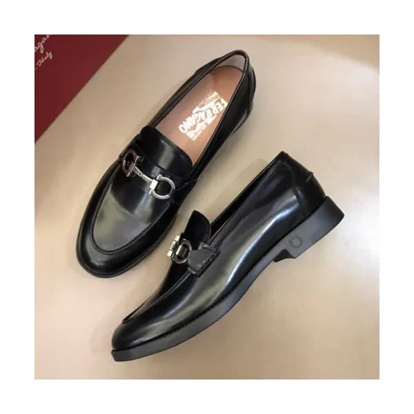 Ferragamo 2018 Mens Gancio Leather Loafer - 페라가모 남… - 1
