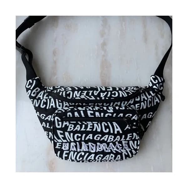 Balenciaga 2019 Canvas Hip Sack Belt Bag,31CM - 발렌… - 1