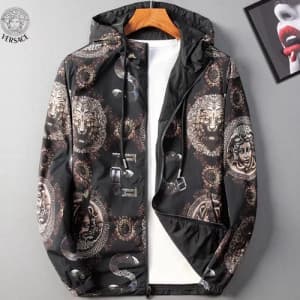Versace 2019 Mens Medusa Patch Logo Casual Hood Ja… - 1