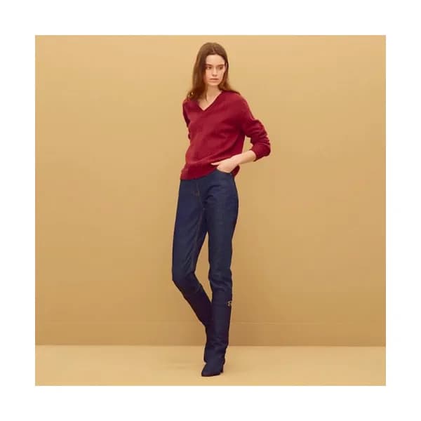 Hermes Womens Wool V-neck Sweater - 에르메스 여성 울 브이넥 … - 1