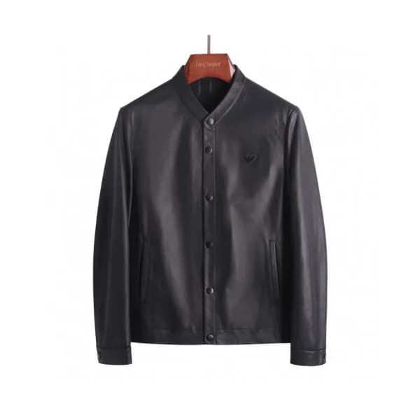 Armani 2019 Mens Logo Casual Leather Jacket - 알마니 … - 1