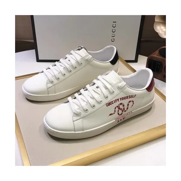 Gucci 2019 Mm/Wm Leather Sneakers - 구찌 2019 남여공용 레… - 1