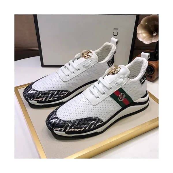 Gucci 2019 Mens Leather Sneakers - 구찌 2019 남성용 레더 … - 1