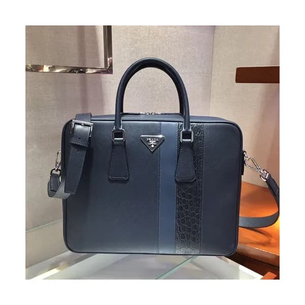 Prada 2019 Mens Business Bag,36CM - 프라다 2019 남성용 서… - 1