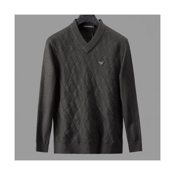 Armani 2019 Mens V-neck Wool Sweater - 알마니 2019 남성… - 1