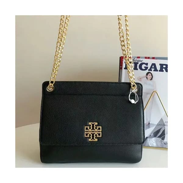 Tory Burch 2019 Leather Chain Shoulder Bag,27cm - … - 1