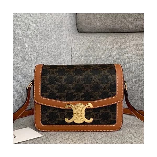 Celine 2019 Triomphe Canvas Women Small Shoulder B… - 1