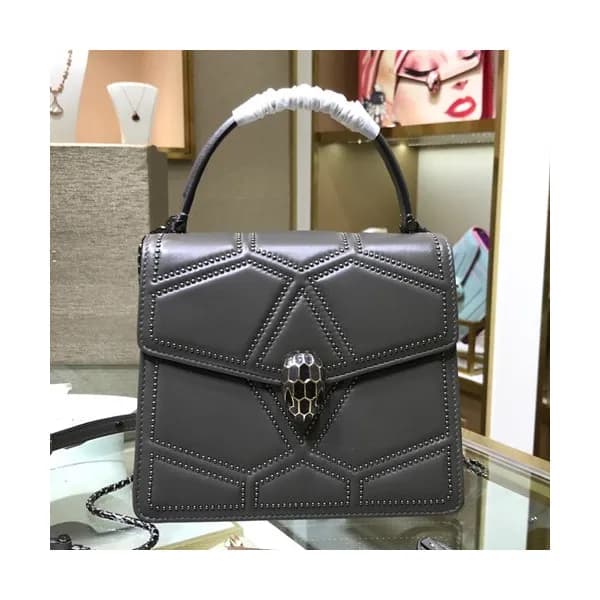 Bvlgari 2019 Serpenti Chain Tote Shoulder Bag,20CM… - 1