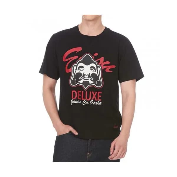 Evisu 2019 Mens Embroidery Evisukuro Cotton Short … - 1