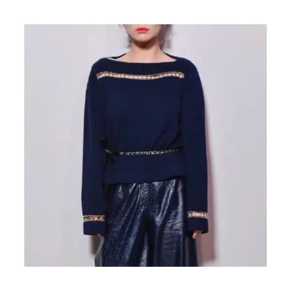 [샤넬]Chanel 2020 Womens Crew-neck Logo Cashmere Swe… - 1