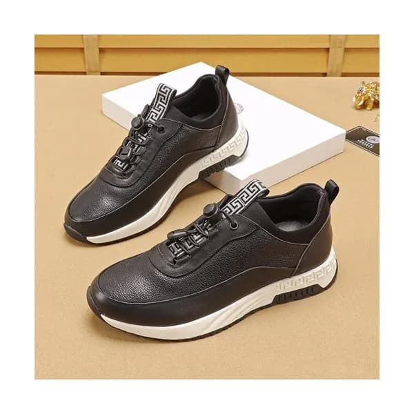 Versace 2019 Mens Leather Sneakers - 베르사체 2019 남성용… - 1