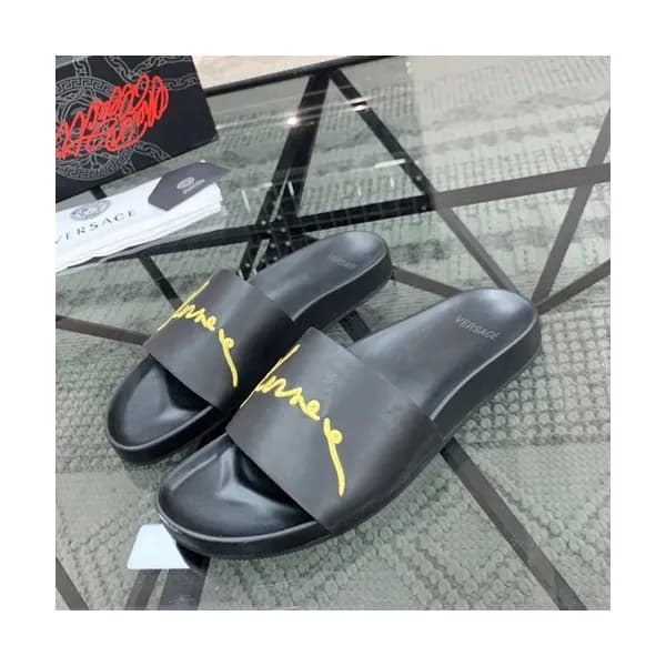 Versace 2020 Mens Leather Slipper - 베르사체 2020 남성… - 1