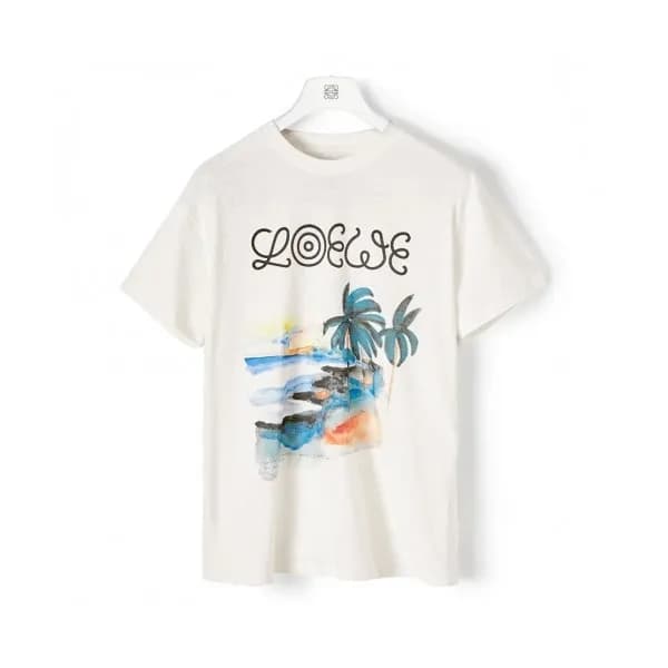 [로에베]Loewe 2020 Mm/Wm Logo Cotton Short Sleeved Ts… - 1
