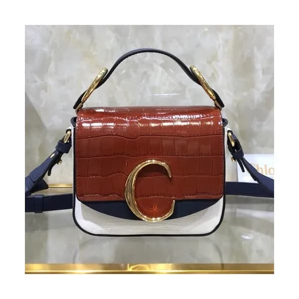Chole 2020 C Leather Tote Shoulder Bag, 16cm - 끌로… - 1