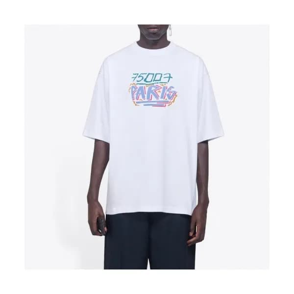 [발렌시아가]Balenciaga 2020 Mm/Wm Logo Cotton Short Sle… - 1