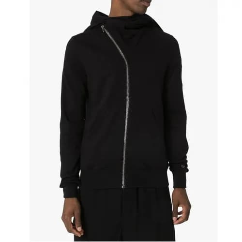 Rick Owens Mens Logo Cotton Zip-up Hooded - 릭오웬스 남… - 1