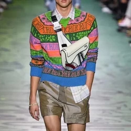 Dior 2020 Mens Retro Logo Crew-neck Sweaters - 디올 … - 1