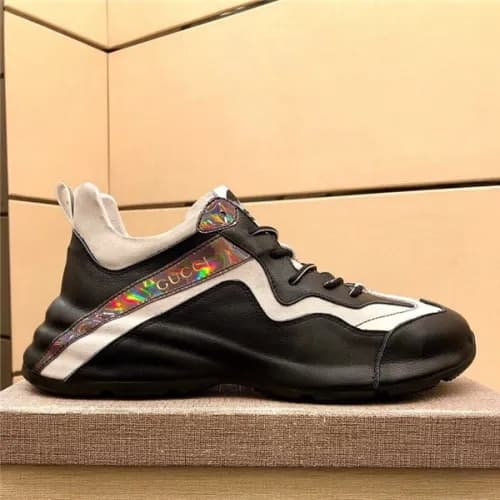 Gucci 2020 Men's Leather Sneakers - 구찌 2020 남성… - 1