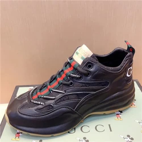 Gucci 2020 Men's Leather Sneakers - 구찌 2020 남성… - 1
