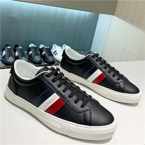 Moncler 2021 Men's Leather Sneaakers - 몽클레어 20… - 1