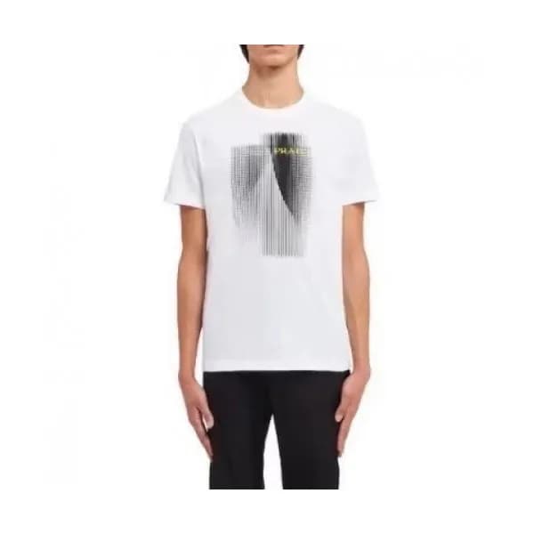 [프라다]Prada 2021 Mm/Wm Basic Logo Short Sleeved Tsh… - 1