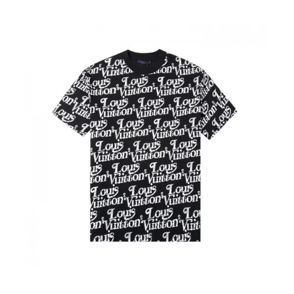 Louis vuitton Mm/Wm Logo Short Sleeved Tshirts bl… - 1