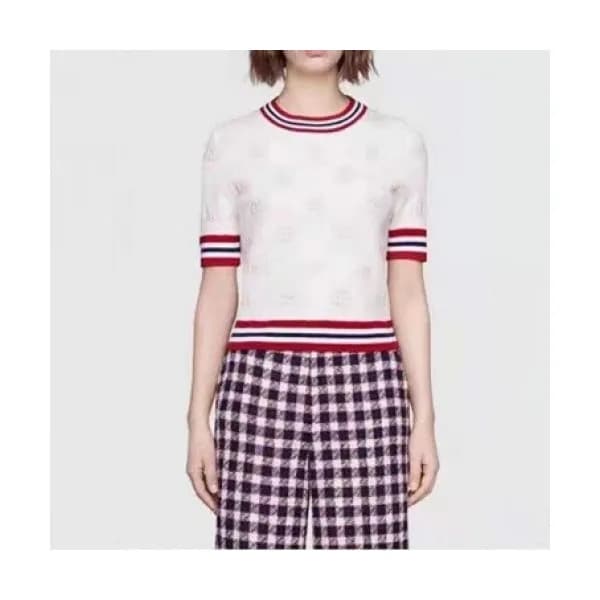 Gucci Mm/Wm Logo Short Sleeved Tshirts White - 구찌… - 1