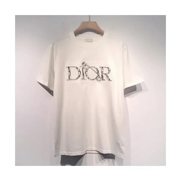 Dior Mm/Wm Casual Crew-neck Short Sleeved Tshirts… - 1